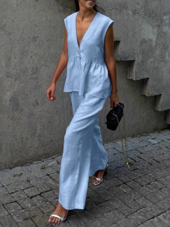 Dakota | Ensemble deux pièces en coton et lin