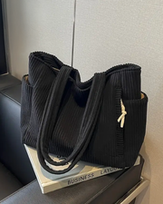 Tilda | Sac Tote côtelé avec détail cordon