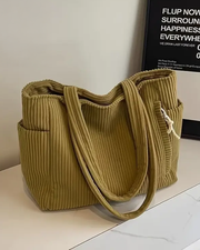 Tilda | Sac Tote côtelé avec détail cordon