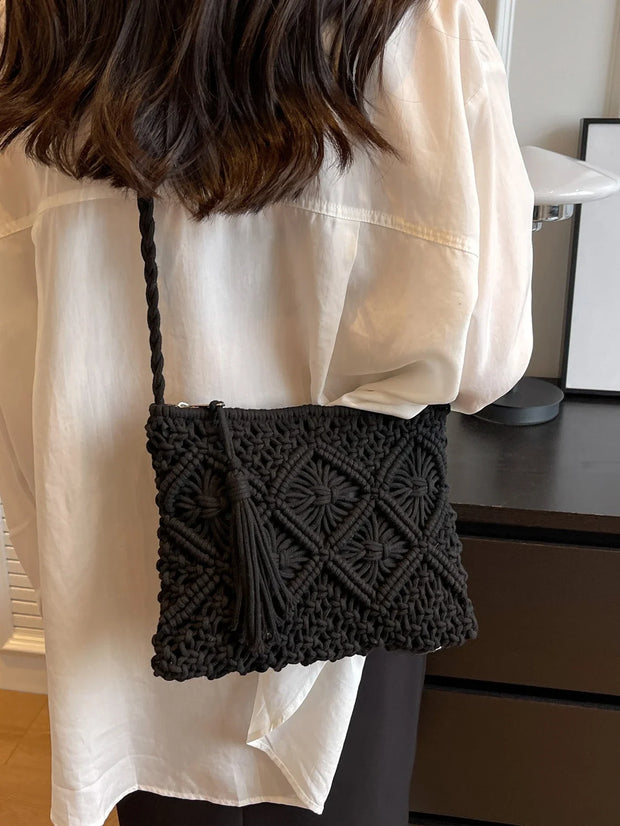 Sac bandoulière tressé