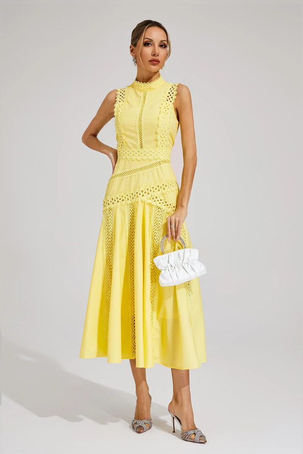 Lisette | Robe en Dentelle Sans Manches