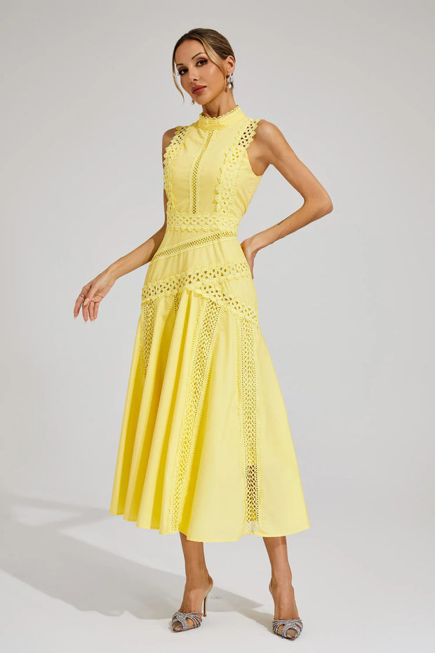 Lisette | Robe en Dentelle Sans Manches