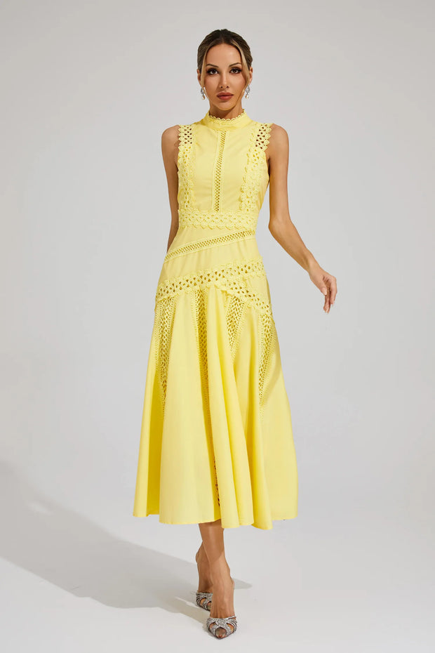 Lisette | Robe en Dentelle Sans Manches