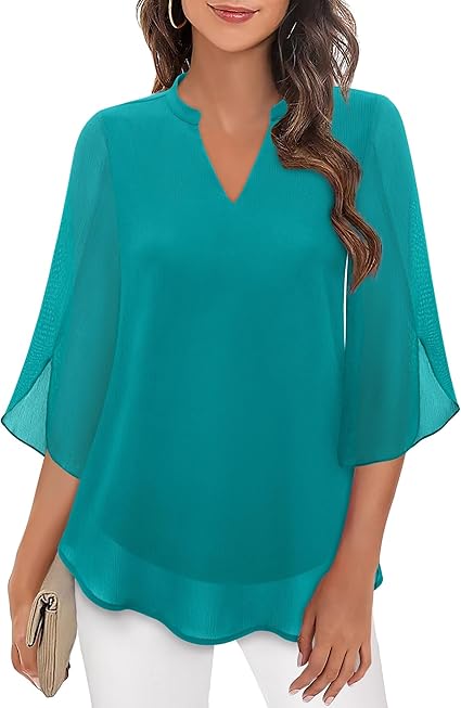 Petra | Blouse en chiffon coupe A