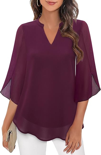 Petra | Blouse en chiffon coupe A