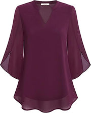 Petra | Blouse en chiffon coupe A