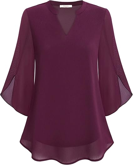 Petra | Blouse en chiffon coupe A