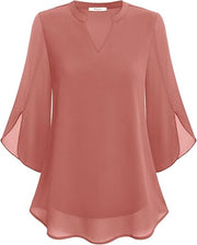 Petra | Blouse en chiffon coupe A