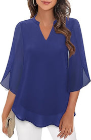 Petra | Blouse en chiffon coupe A