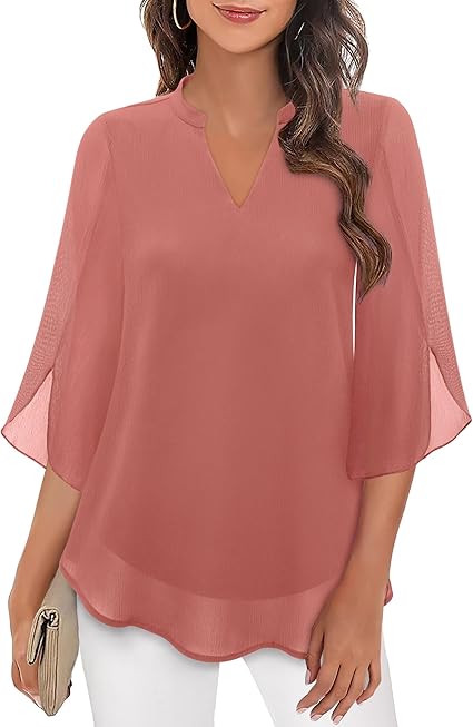Petra | Blouse en chiffon coupe A