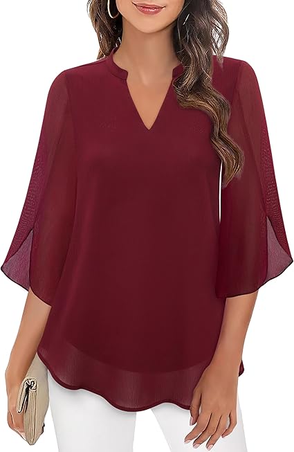 Petra | Blouse en chiffon coupe A
