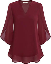 Petra | Blouse en chiffon coupe A