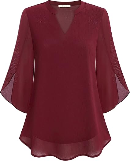 Petra | Blouse en chiffon coupe A
