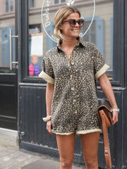 Léopard™ | Robe Chemise Imprimé Léopard