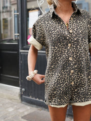 Léopard™ | Robe Chemise Imprimé Léopard