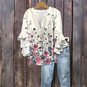 Blouse d’été « Jour de Marché » – Élégante & Légère