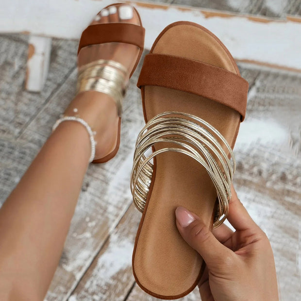 Oasis Doré | Sandales de luxe