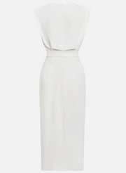NOMI™ | Robe avec Boutons Dorés et Fente Latérale