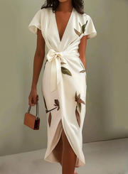 Clara | Élégante robe satinée blanche