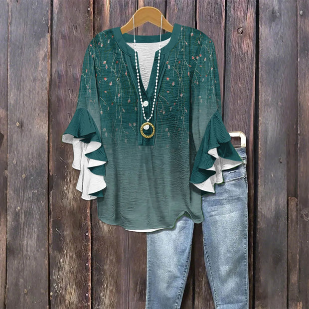 Blouse d’été « Jour de Marché » – Élégante & Légère
