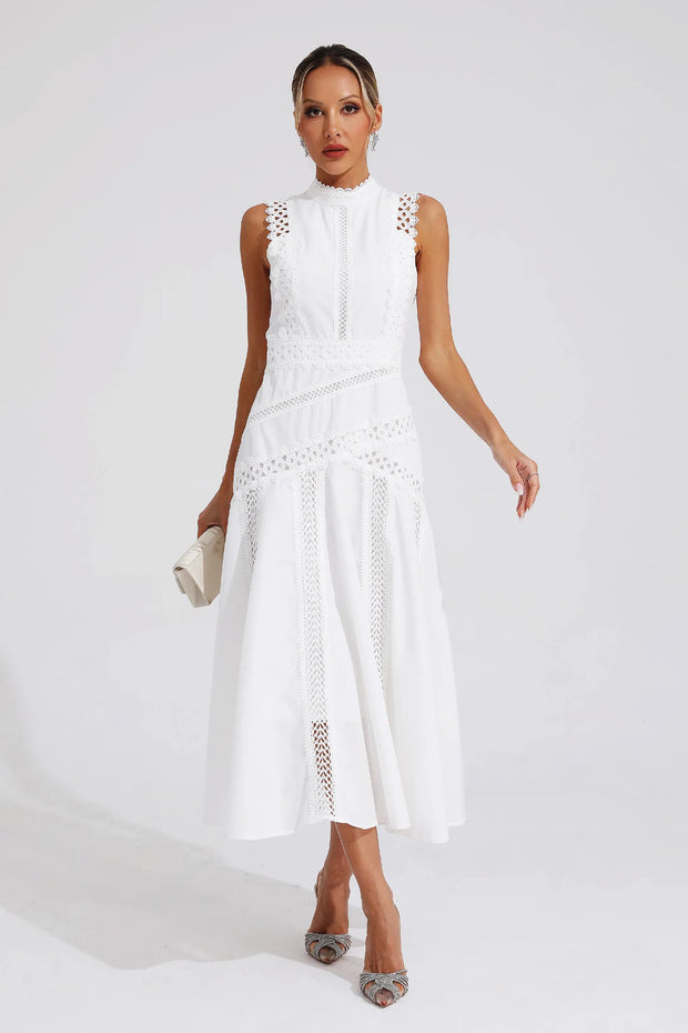 Lisette | Robe en Dentelle Sans Manches