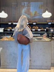 Pernilla | Sac porté main structuré avec fronces latérales
