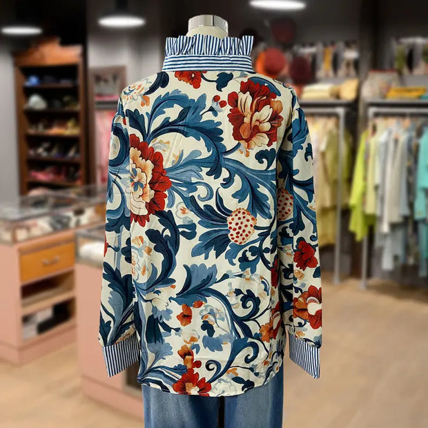 SERENITY™ | Blouse Fleurie Vintage Élégante