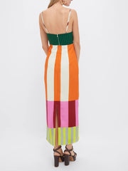 Paloma | Maxi Robe Colorée à Rayures