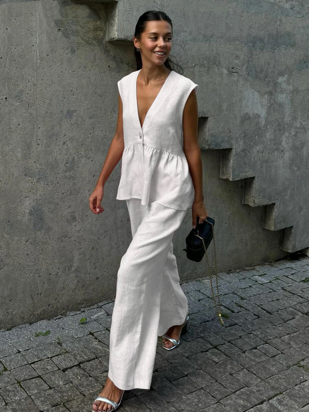 Dakota | Ensemble deux pièces en coton et lin