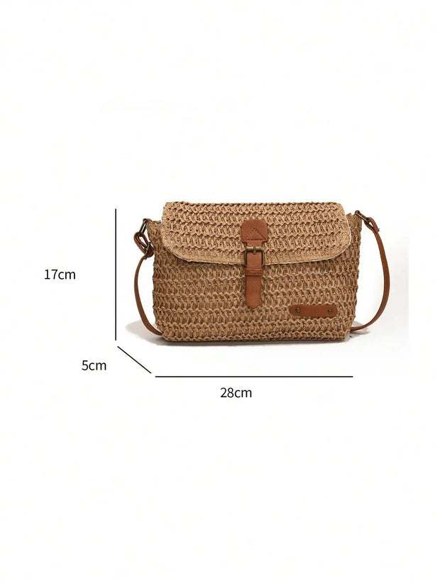 Sac bandoulière en paille