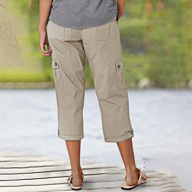Capri | Pantalon Cargo élastique