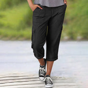 Capri | Pantalon Cargo élastique
