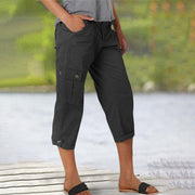 Capri | Pantalon Cargo élastique