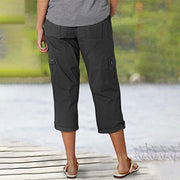 Capri | Pantalon Cargo élastique