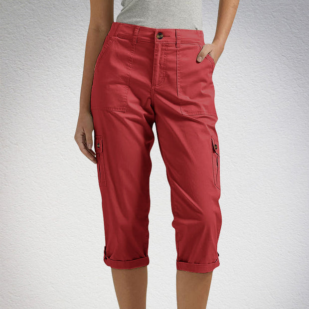 Capri | Pantalon Cargo élastique